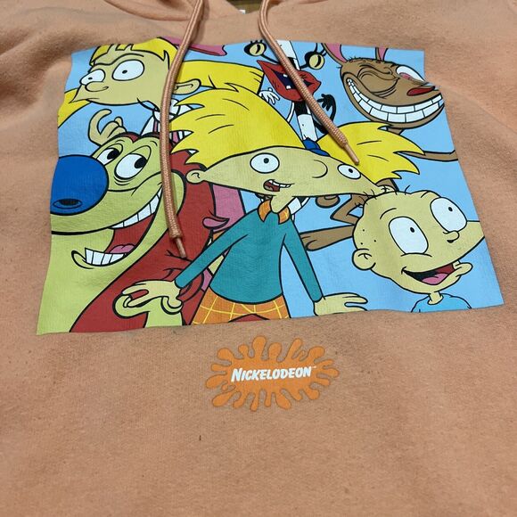 Nickelodeon The Rugrats Monsters Ren And Stimpy Hey Arnold Hoodie Size Large - Picture 2 of 6